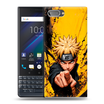 Пластиковый чехол на BlackBerry KEY2 LE с принтом Naruto Наруто
