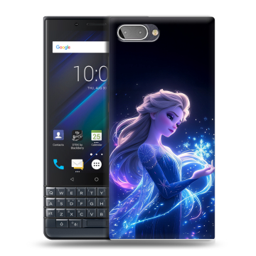 Пластиковый чехол на BlackBerry KEY2 LE с принтом Холодное сердце Frozen