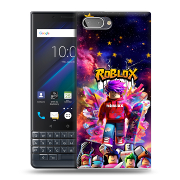 Пластиковый чехол на BlackBerry KEY2 LE с принтом Roblox Роблокс