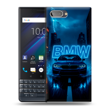 Пластиковый чехол на BlackBerry KEY2 LE с принтом BMW БМВ