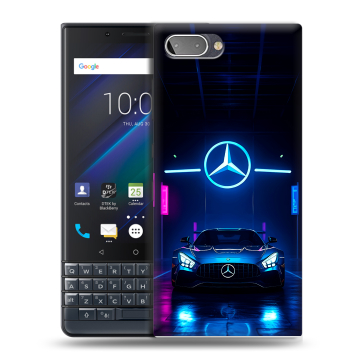Пластиковый чехол на BlackBerry KEY2 LE с принтом Mercedes Мерседес