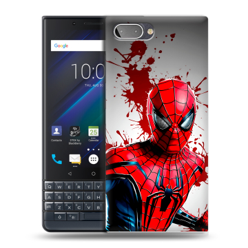 Пластиковый чехол на BlackBerry KEY2 LE с принтом Spiderman Человек паук Пластиковый чехол на BlackBerry KEY2 LE с принтом Spiderman Человек паук