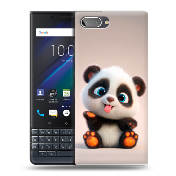 Пластиковый чехол на BlackBerry KEY2 LE с принтом милая панда