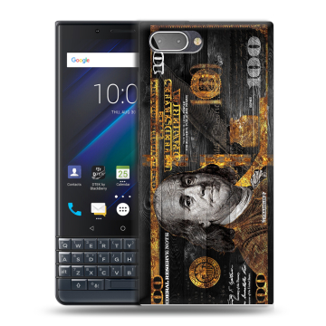 Пластиковый чехол на BlackBerry KEY2 LE с принтом Доллар деньги