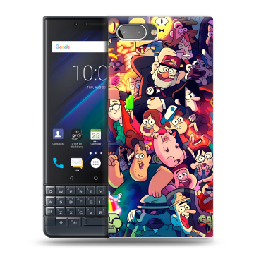 Пластиковый чехол на BlackBerry KEY2 LE с принтом Gravity Falls Гравити Фолз