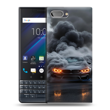Пластиковый чехол на BlackBerry KEY2 LE с принтом BMW БМВ