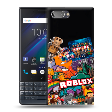 Пластиковый чехол на BlackBerry KEY2 LE с принтом Roblox Роблокс