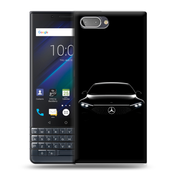Пластиковый чехол на BlackBerry KEY2 LE с принтом Mercedes Мерседес