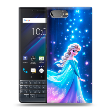 Пластиковый чехол на BlackBerry KEY2 LE с принтом Холодное сердце Frozen