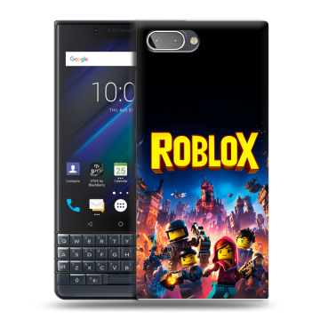 Пластиковый чехол на BlackBerry KEY2 LE с принтом Roblox Роблокс
