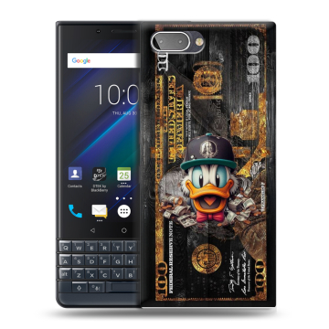 Пластиковый чехол на BlackBerry KEY2 LE с принтом Дональд Дак Доллар