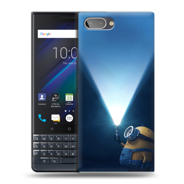 Пластиковый чехол на BlackBerry KEY2 LE с принтом Миньоны
