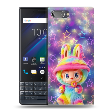 Пластиковый чехол на BlackBerry KEY2 LE с принтом Labubu Лабубу