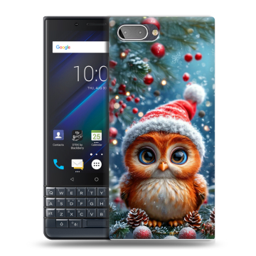 Пластиковый чехол на BlackBerry KEY2 LE с принтом Новый год