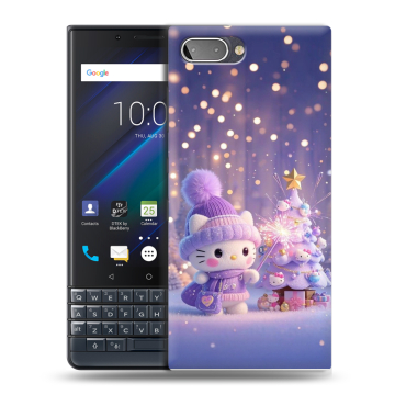 Пластиковый чехол на BlackBerry KEY2 LE с принтом Новый год