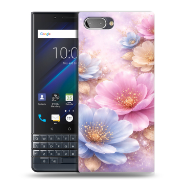 Пластиковый чехол на BlackBerry KEY2 LE с принтом женский