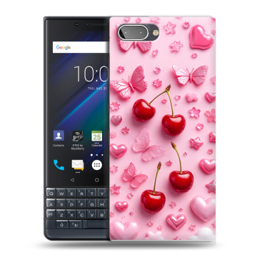 Пластиковый чехол на BlackBerry KEY2 LE с принтом для девочек
