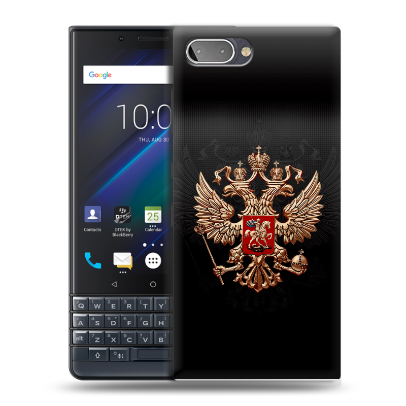 Пластиковый чехол на BlackBerry KEY2 LE с принтом Герб России Пластиковый чехол на BlackBerry KEY2 LE с принтом Герб России