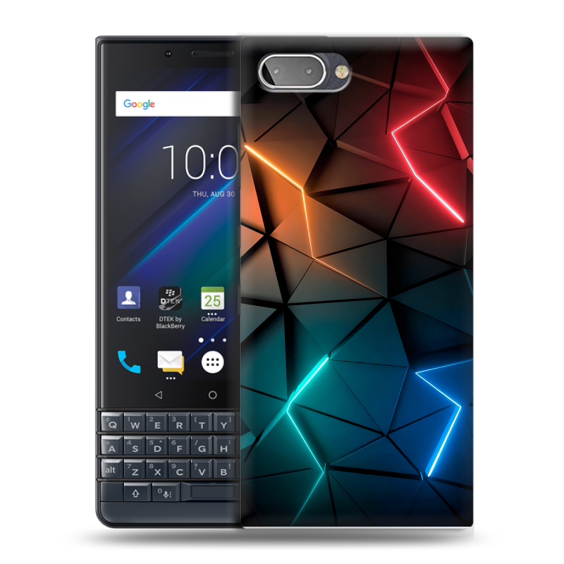 Пластиковый чехол на BlackBerry KEY2 LE с принтом Абстракция неон Пластиковый чехол на BlackBerry KEY2 LE с принтом Абстракция неон