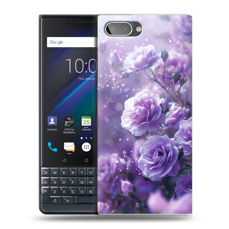Пластиковый чехол на BlackBerry KEY2 LE с принтом Розы цветы Пластиковый чехол на BlackBerry KEY2 LE с принтом Розы цветы