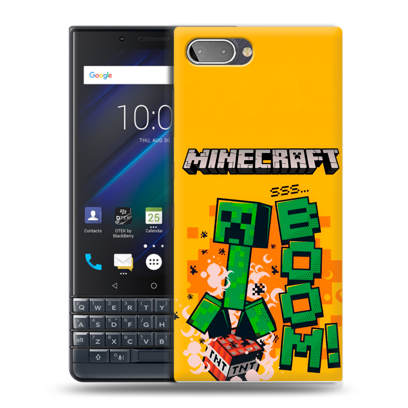 Пластиковый чехол на BlackBerry KEY2 LE с принтом Майнкрафт Minecraft Пластиковый чехол на BlackBerry KEY2 LE с принтом Майнкрафт Minecraft