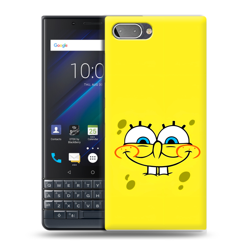 Пластиковый чехол на BlackBerry KEY2 LE с принтом спанчбоб спанч боб Пластиковый чехол на BlackBerry KEY2 LE с принтом спанчбоб спанч боб