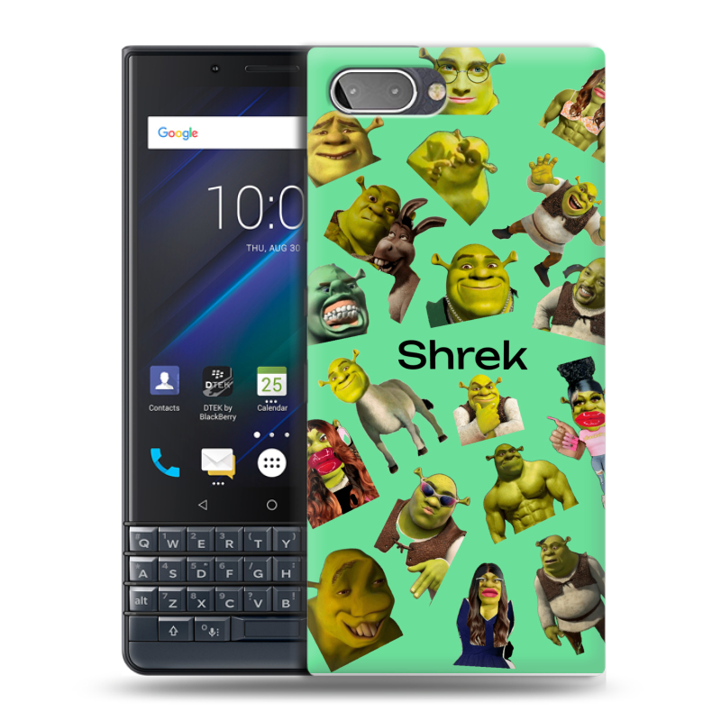 Пластиковый чехол на BlackBerry KEY2 LE с принтом Шрек Shrek Пластиковый чехол на BlackBerry KEY2 LE с принтом Шрек Shrek