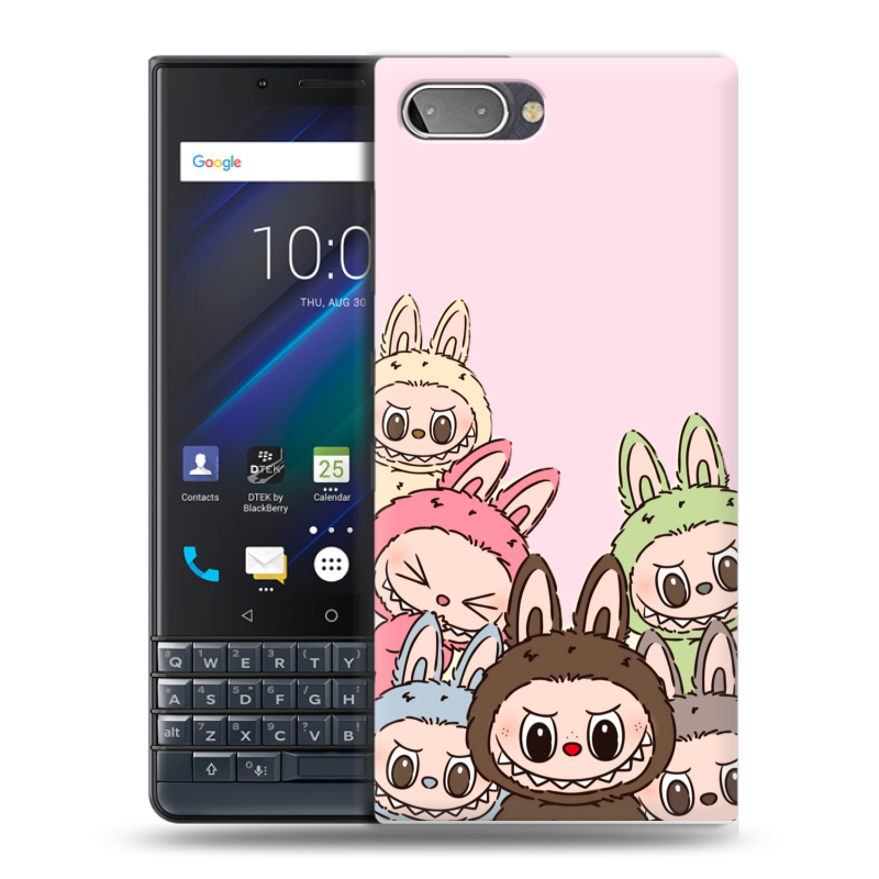 Пластиковый чехол на BlackBerry KEY2 LE с принтом Лабубу Пластиковый чехол на BlackBerry KEY2 LE с принтом Лабубу