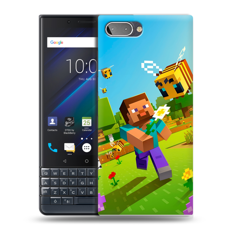 Пластиковый чехол на BlackBerry KEY2 LE с принтом Майнкрафт Minecraft Пластиковый чехол на BlackBerry KEY2 LE с принтом Майнкрафт Minecraft