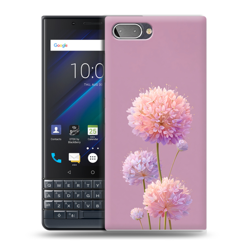 Пластиковый чехол на BlackBerry KEY2 LE с принтом Цветы Пластиковый чехол на BlackBerry KEY2 LE с принтом Цветы