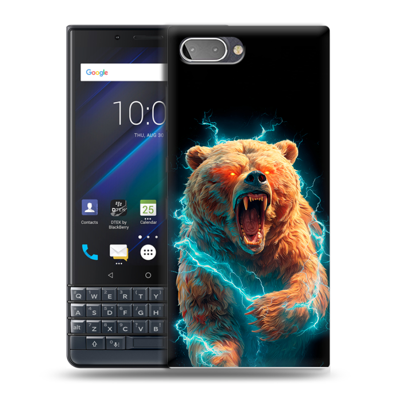 Пластиковый чехол на BlackBerry KEY2 LE с принтом Медведь Пластиковый чехол на BlackBerry KEY2 LE с принтом Медведь