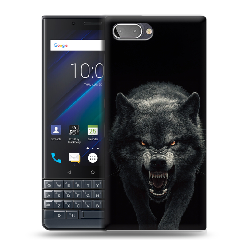 Пластиковый чехол на BlackBerry KEY2 LE с принтом Волк Пластиковый чехол на BlackBerry KEY2 LE с принтом Волк