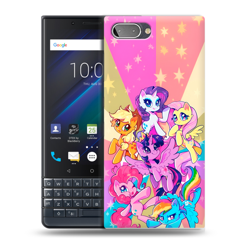 Пластиковый чехол на BlackBerry KEY2 LE с принтом My little pony Дружба чудо Пластиковый чехол на BlackBerry KEY2 LE с принтом My little pony Дружба чудо