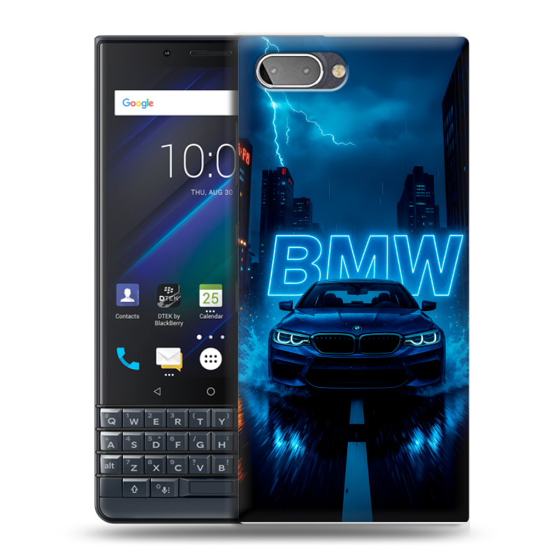 Пластиковый чехол на BlackBerry KEY2 LE с принтом BMW БМВ Пластиковый чехол на BlackBerry KEY2 LE с принтом BMW БМВ