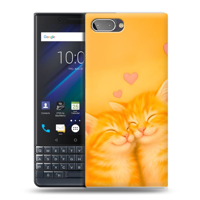 Пластиковый чехол на BlackBerry KEY2 LE с принтом Милые котята Пластиковый чехол на BlackBerry KEY2 LE с принтом Милые котята