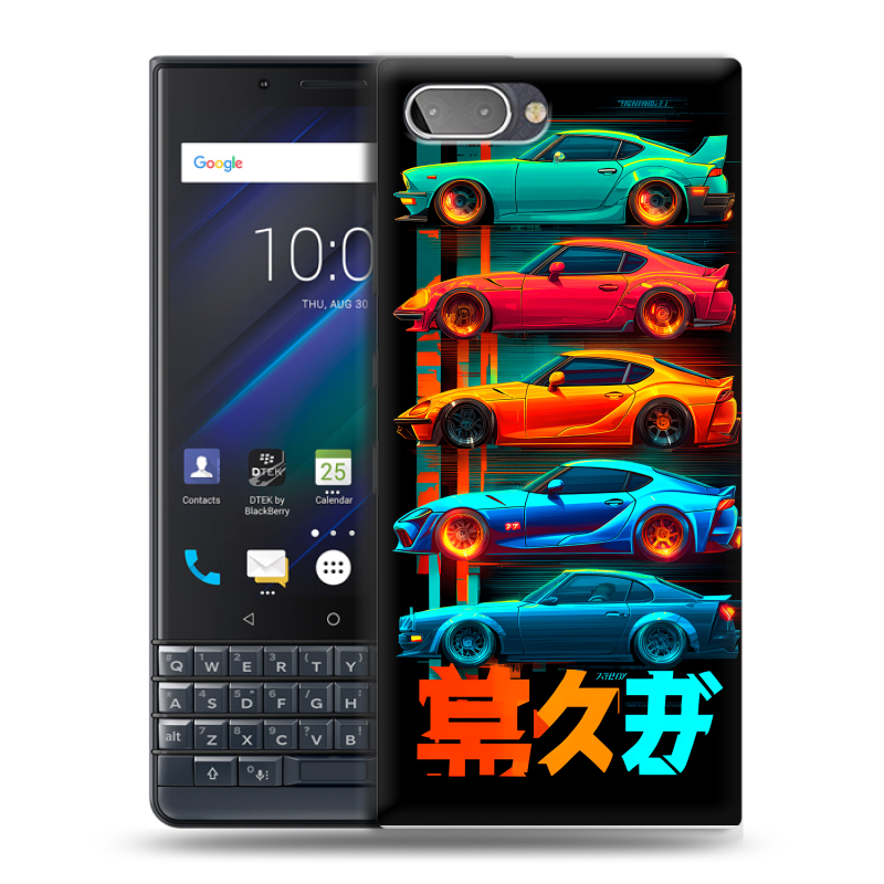 Пластиковый чехол на BlackBerry KEY2 LE с принтом машины тачки Пластиковый чехол на BlackBerry KEY2 LE с принтом машины тачки