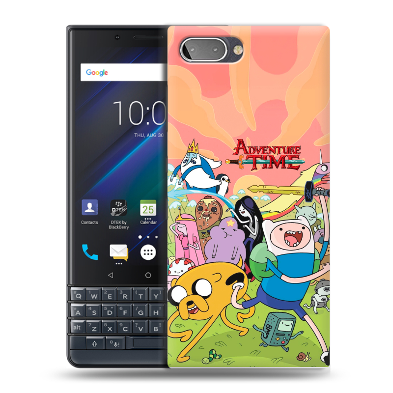 Пластиковый чехол на BlackBerry KEY2 LE с принтом Adventure time Время приключений Пластиковый чехол на BlackBerry KEY2 LE с принтом Adventure time Время приключений