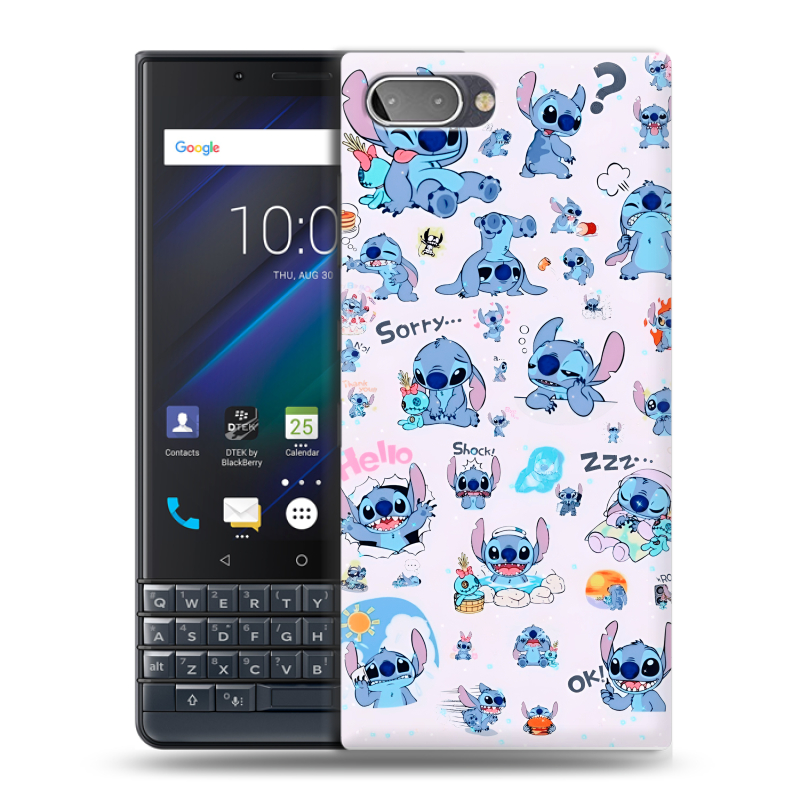 Пластиковый чехол на BlackBerry KEY2 LE с принтом Лило и Стич Пластиковый чехол на BlackBerry KEY2 LE с принтом Лило и Стич