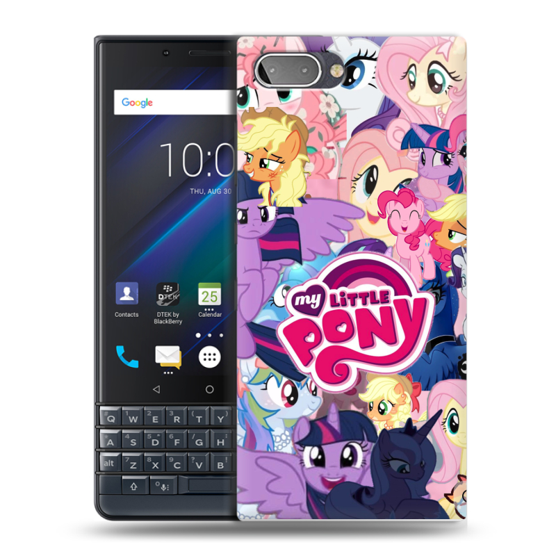 Пластиковый чехол на BlackBerry KEY2 LE с принтом My little pony Дружба чудо Пластиковый чехол на BlackBerry KEY2 LE с принтом My little pony Дружба чудо