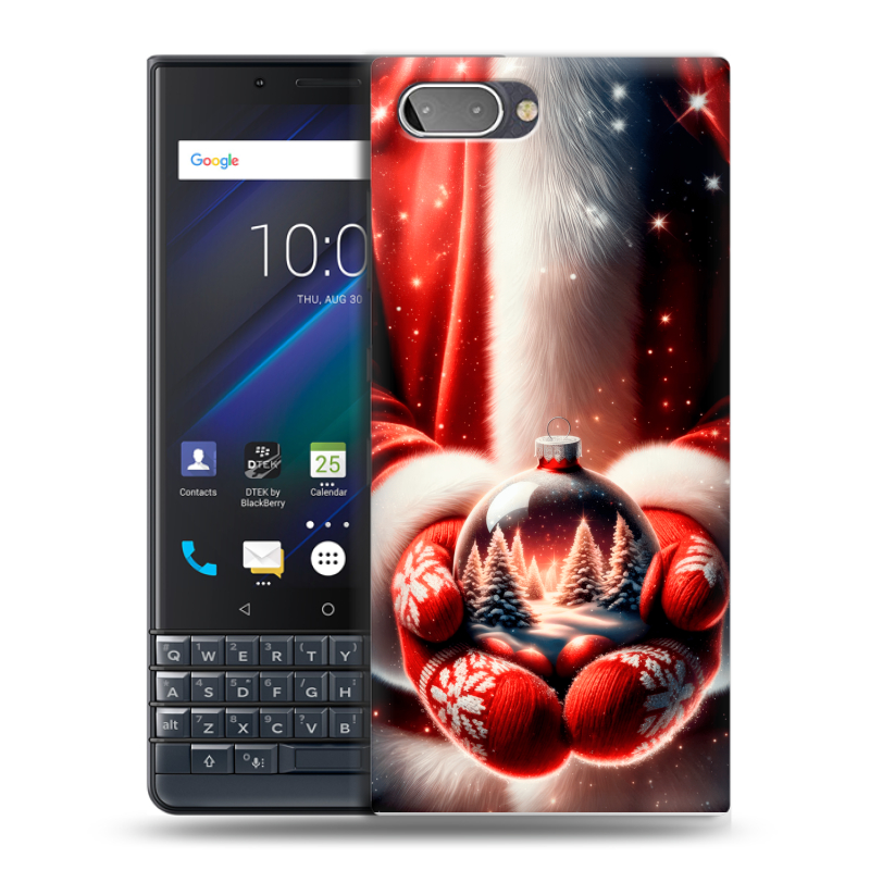 Пластиковый чехол на BlackBerry KEY2 LE с принтом Новый год Пластиковый чехол на BlackBerry KEY2 LE с принтом Новый год