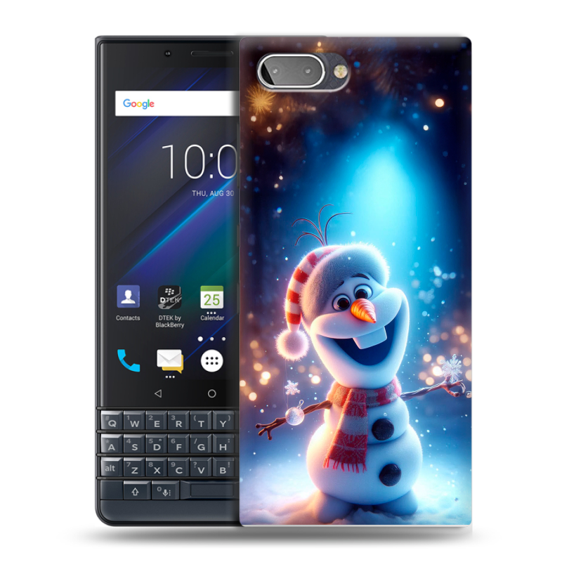 Пластиковый чехол на BlackBerry KEY2 LE с принтом Новый год Пластиковый чехол на BlackBerry KEY2 LE с принтом Новый год