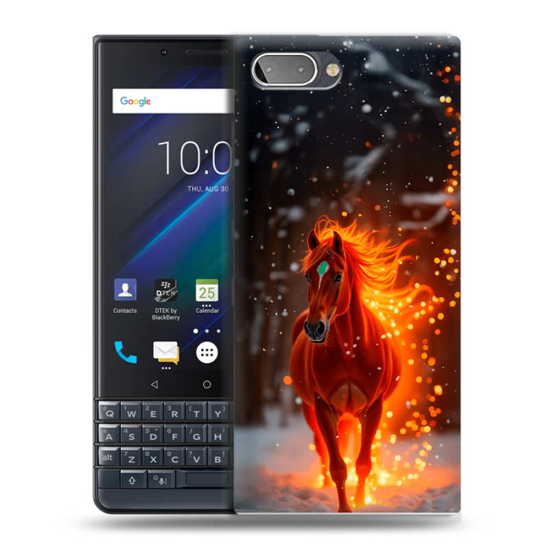 Пластиковый чехол на BlackBerry KEY2 LE с принтом Новый год Пластиковый чехол на BlackBerry KEY2 LE с принтом Новый год