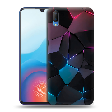 Пластиковый чехол на Vivo V11 с принтом Геометрия неона Пластиковый чехол на Vivo V11 с принтом Геометрия неона