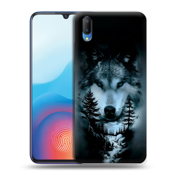 Пластиковый чехол на Vivo V11 с принтом Лесной волк Пластиковый чехол на Vivo V11 с принтом Лесной волк