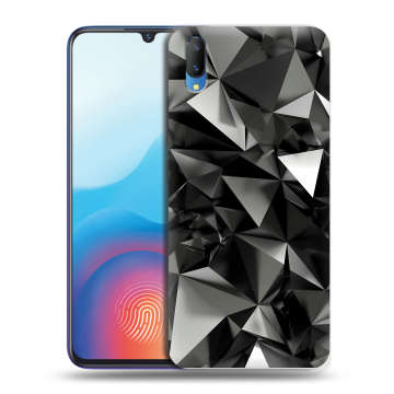 Пластиковый чехол на Vivo V11 с принтом Черные кристаллы Пластиковый чехол на Vivo V11 с принтом Черные кристаллы