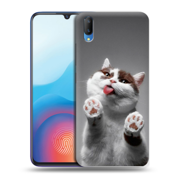 Пластиковый чехол на Vivo V11 с принтом Коты Пластиковый чехол на Vivo V11 с принтом Коты