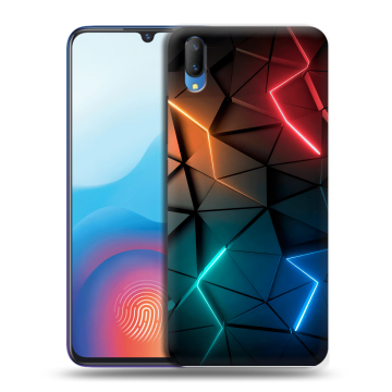 Пластиковый чехол на Vivo V11 с принтом Абстракция неон Пластиковый чехол на Vivo V11 с принтом Абстракция неон