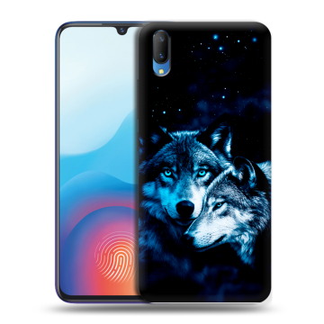 Пластиковый чехол на Vivo V11 с принтом Волки Пластиковый чехол на Vivo V11 с принтом Волки