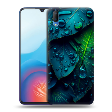 Пластиковый чехол на Vivo V11 с принтом Листья Пластиковый чехол на Vivo V11 с принтом Листья
