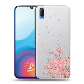 Пластиковый чехол на Vivo V11 с принтом Ветка сакуры